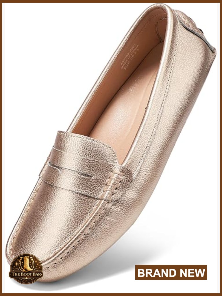 Genuine Leather Penny Loafers Classic Driving Mocc Slip On Comfort Shoes